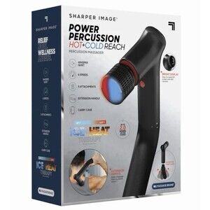 Sharper Image Power Percussion Hot & Cold Massage Gun | Open Box